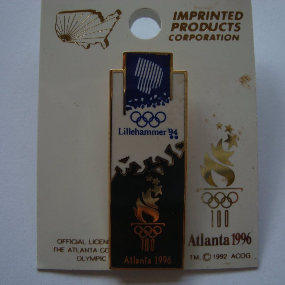 The Olympic Pin 1996 Atlanta The Torch New